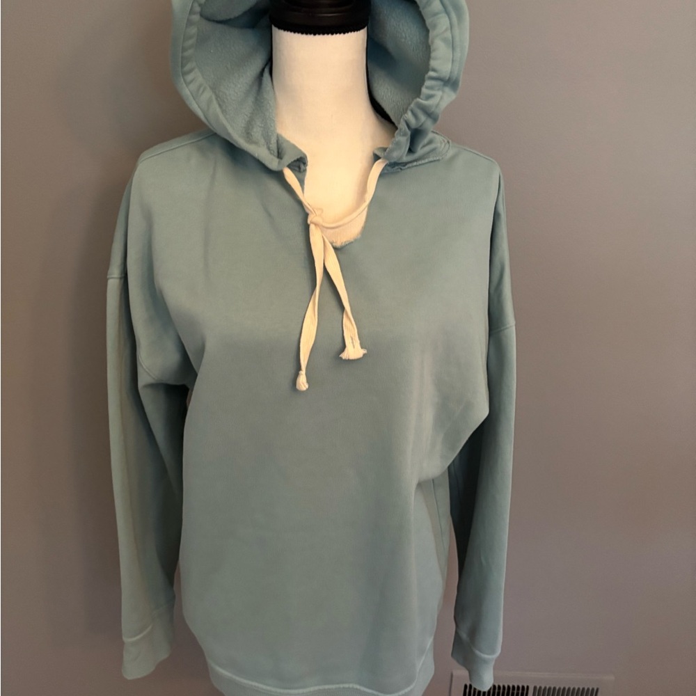 Universal Thread Green Relaxed Tie Front Hoodie
